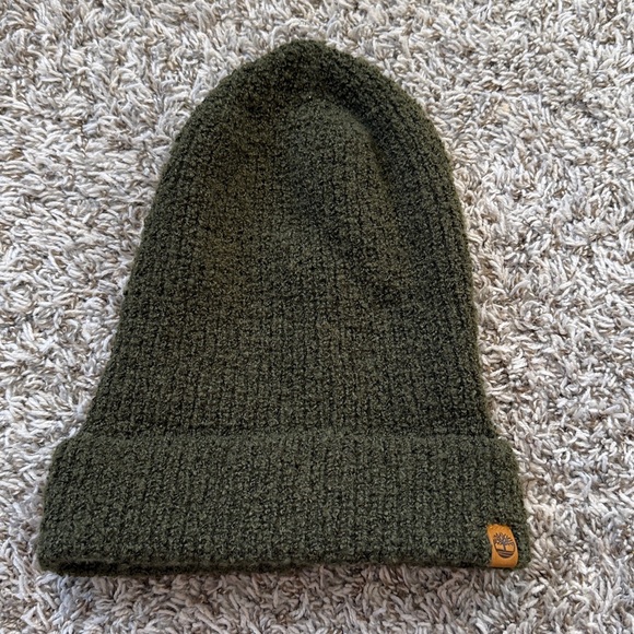 Timberland Knit Beanie Dark Green One Size - Picture 3 of 7